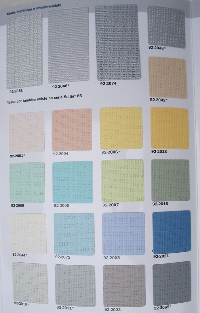 Coloris, couleur de textile Soltis 86 92