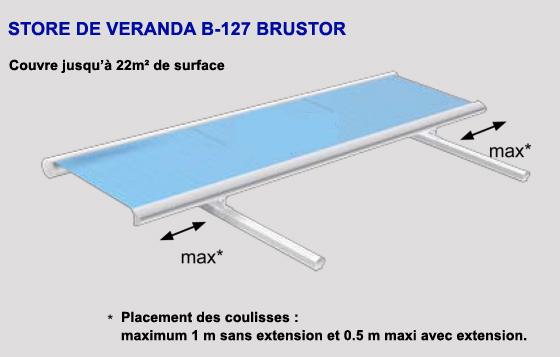 Protection solaire B-127 vranda Brustor