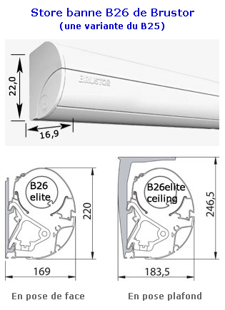 Store banne B 26 b26 de Brustor