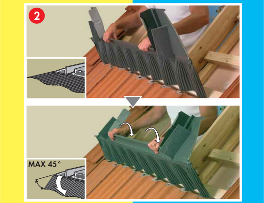 Installation : installer la bavette d'une fentre de toit Velux