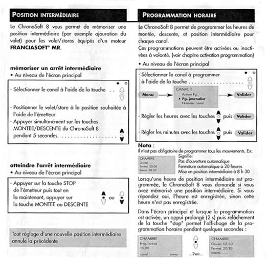 Notice Emetteur Chronosoft 8