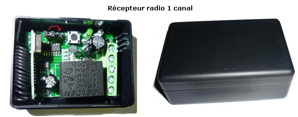 récepteur radio électronique 1 canal