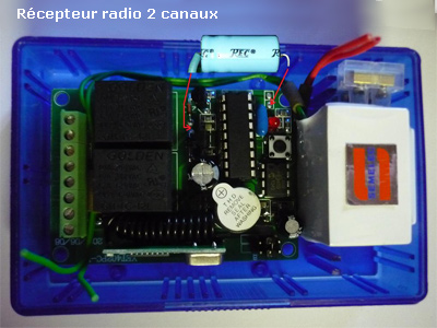 récepteur radio électronique 2 ou 4 canaux