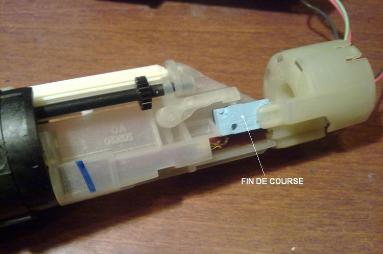 Démontage : mécanique de Moteur Somfy