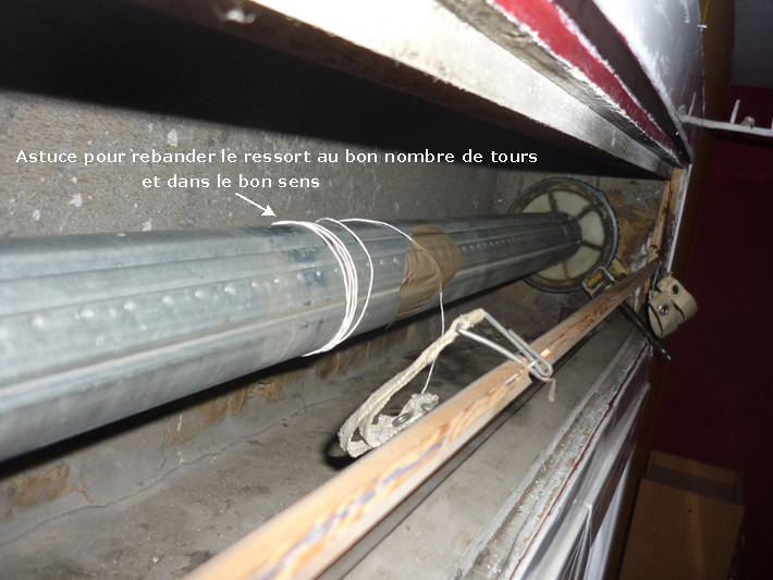Volet roulant : nombre de tours pour tendre ou détendre le ressort