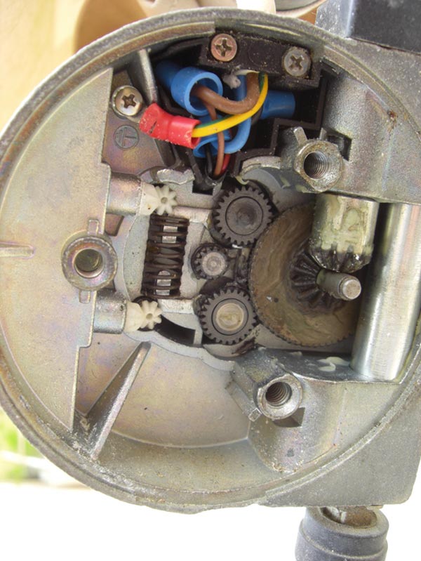 Tête de moteur de store banne avec mécanisme de fin de course