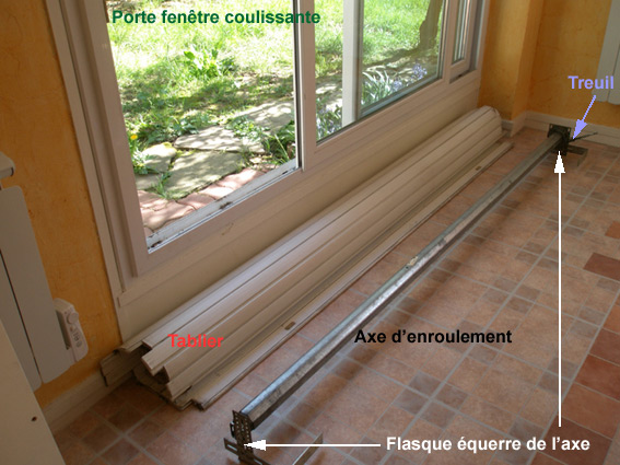 Démontage volet roulant bloqué