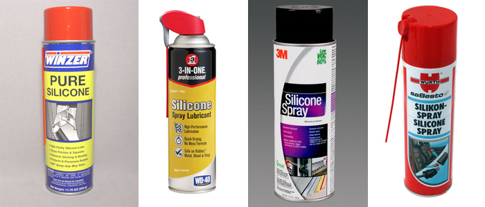 Spray bombe silicone