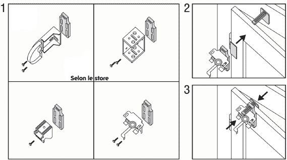 Notice de fixation de store bateau, enrouleur ou vnitien