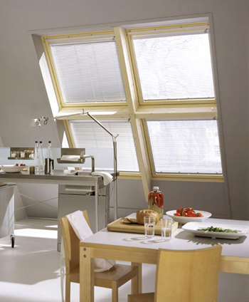 Store vénitien Luxaflex pour fenêtre de toit Velux, Fakro, toitciel, Roto