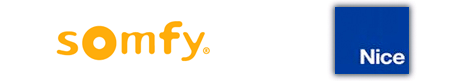 Logo Somfy et Nice