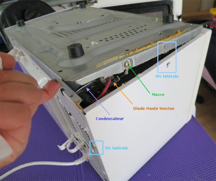Condensateur et Diode haute tension de micro-onde