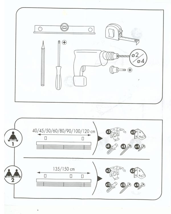 Outils pour poser un store vnitien