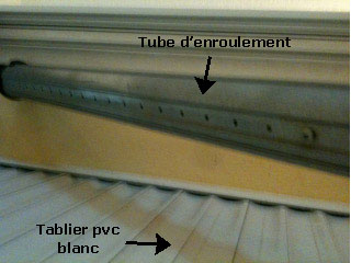 tambour, Tube ou axe d'enroulement de rideau volet roulant