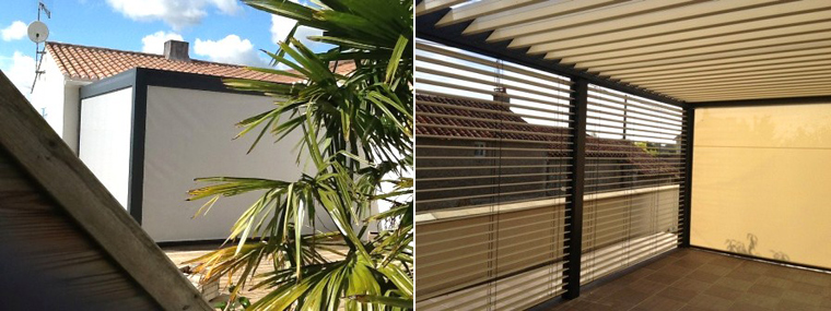 Brise soleil orientable extérieur