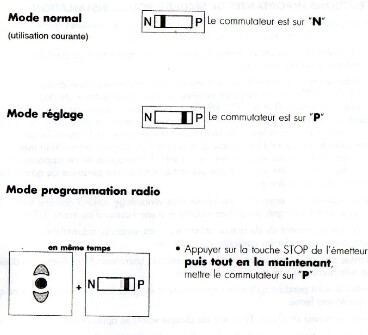 Programmation télécommande Franciaflex