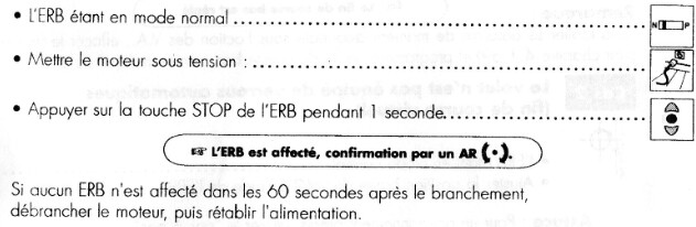 Réglage emetteur Franciaflex