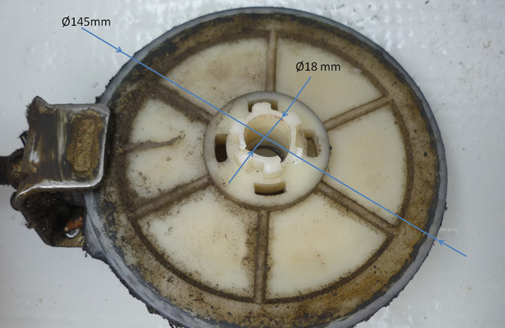 roue dentée de volet roulant