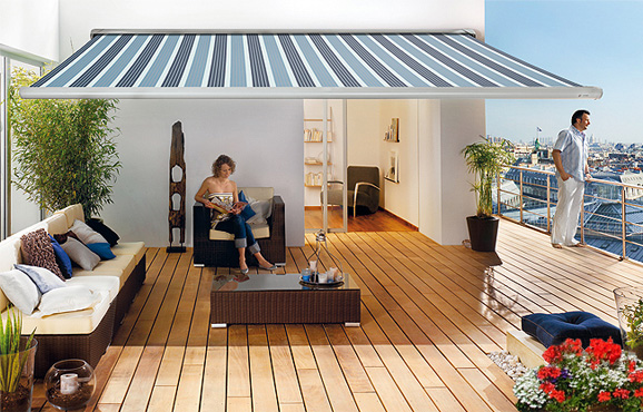 Store extérieur bannette banne