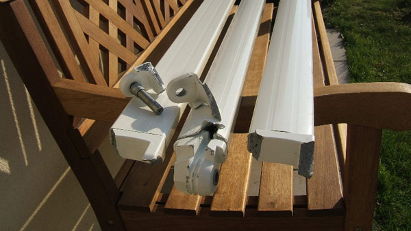 Cable et Bras de store de terrasse Sunstyl cassé par le vent