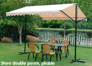 Store double pente démontable