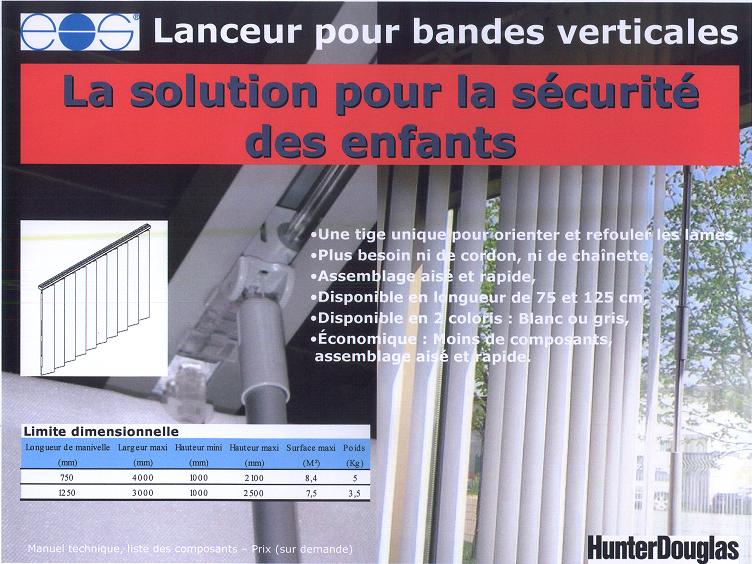 Sécurité des cordons de store et rideau