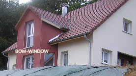 Maison avec une Bow-window en faade