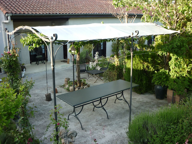 PErgola fer auto-porte  pieds