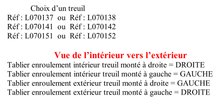 Comment choisir : Choix de treuil de volet roulant