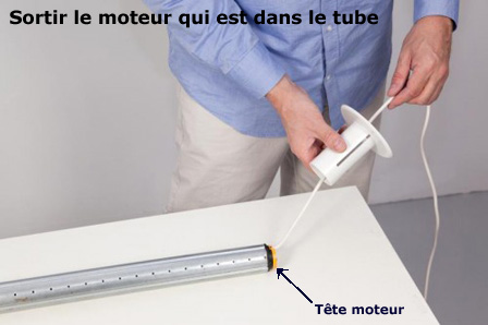 Démontage Dépannage Réparation de moteur tubulaire de volet roulant électrique